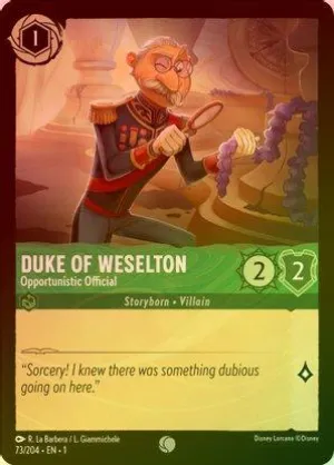 Duke of Weselton (Opportunistic Official) - 73/204 - Common (Foil)