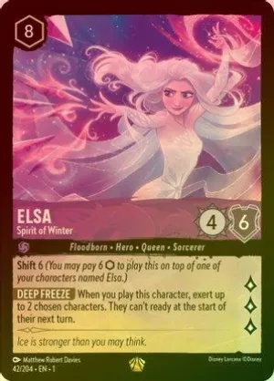 Elsa (Spirit of Winter) - 42/204 - Legendary (Foil)