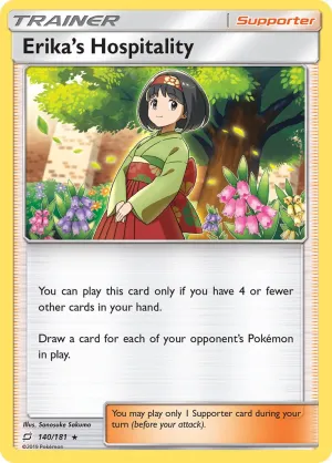 Erika's Hospitality - 140/181 - Rare - Theme Deck Exclusive
