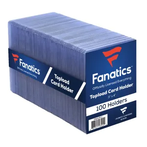 Fanatics - 100ct Topload Card Holder - 35pt 3"x4"