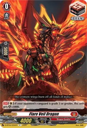 Flare Veil Dragon - D-BT04/034 - Rare
