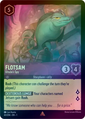 Flotsam (Ursula's Spy) - 43/204 - Rare (Foil)