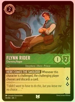 Flynn Rider (Charming Rogue) - 74/204 - Uncommon (Foil)