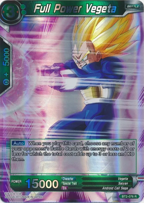 Full Power Vegeta - BT2-076 - Rare