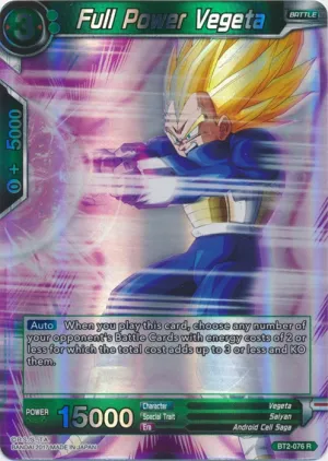Full Power Vegeta - BT2-076 - Rare