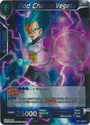 God Charge Vegeta - BT1-036 - Rare
