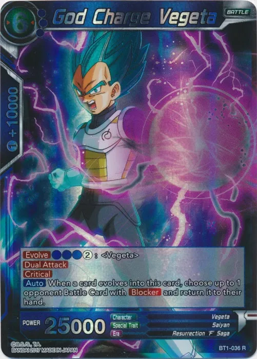 God Charge Vegeta - BT1-036 - Rare