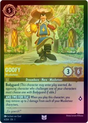 Goofy (Musketeer) - 4/204 - Uncommon (Foil)