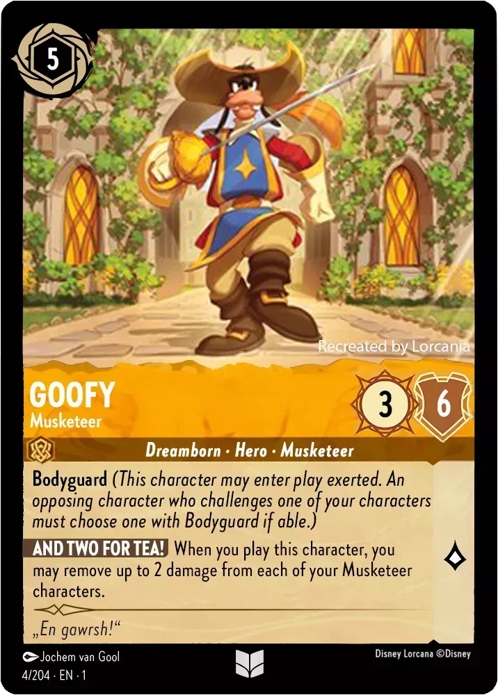 Goofy (Musketeer) - 4/204 - Uncommon