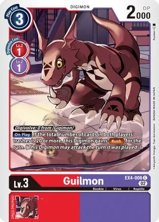 Guilmon - EX4-006 - Common