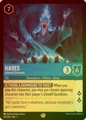Hades (Infernal Schemer) - 147/204 - Legendary (Foil)