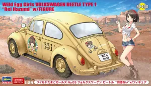 Hasegawa - Wild Egg Girls No.03 Volkswagen Beetle Type 1 Rei Hazumi w/Figure 1/24