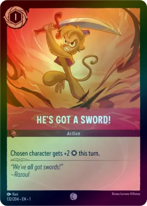He's Got A Sword! - 132/204 - Common (Foil)