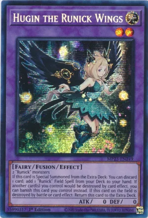 Hugin the Runick Wings - MP23-EN249 - Prismatic Secret Rare - 1st Edition