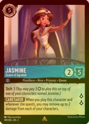 Jasmine (Queen of Agrabah) - 149/204 - Rare (Foil)