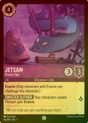 Jetsam (Ursula's Spy) - 46/204 - Common (Foil)