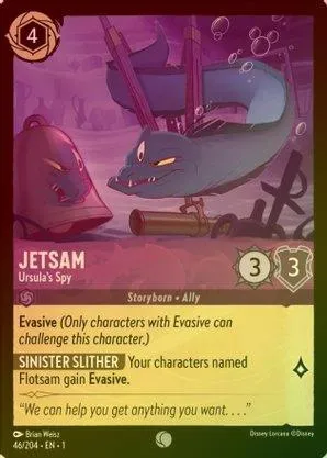 Jetsam (Ursula's Spy) - 46/204 - Common (Foil)