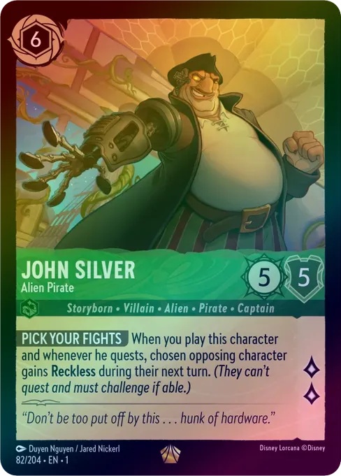 John Silver (Alien Pirate) - 82/204 - Legendary (Foil)