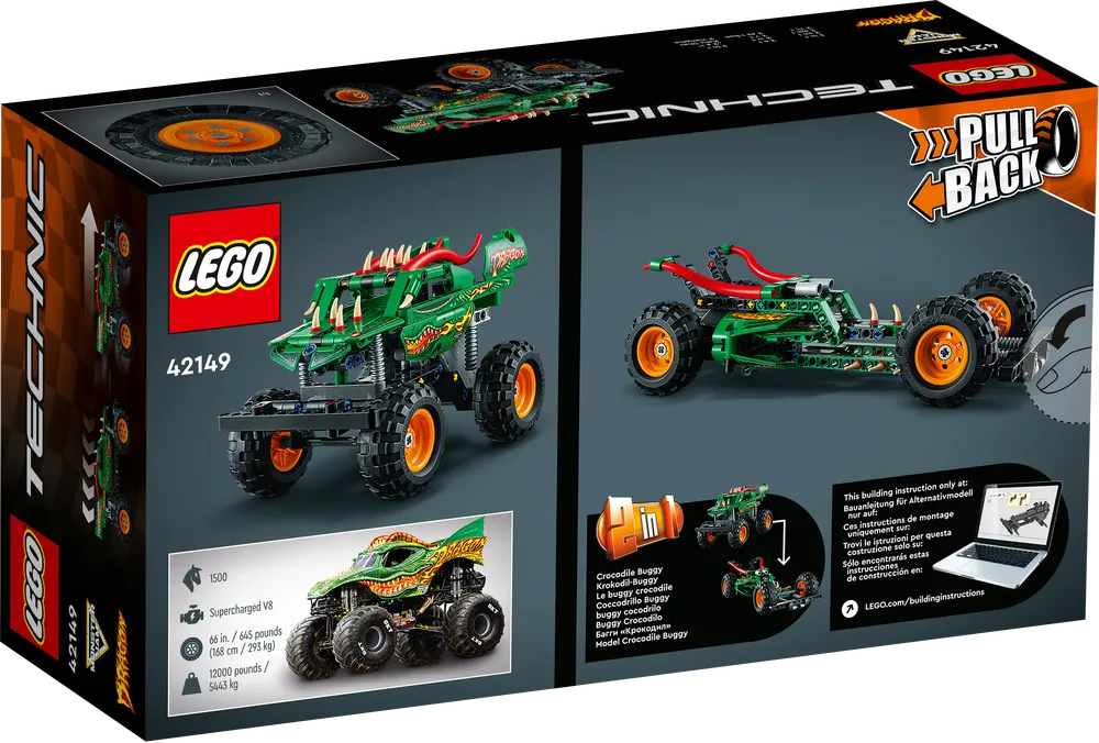 LEGO 42149 Technic Monster Jam Dragon