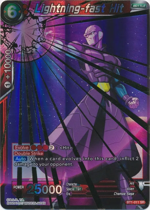 Lightning-fast Hit - BT1-011 - Super Rare