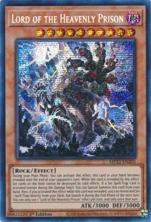 Lord of the Heavenly Prison - MP22-EN205 - Prismatic Secret Rare - 1st Edition