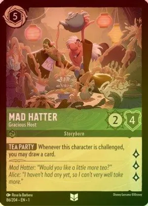 Mad Hatter (Gracious Host) - 86/204 - Uncommon (Foil)