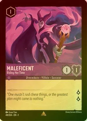 Maleficent (Biding Her Time) - 48/204 - Rare (Foil)