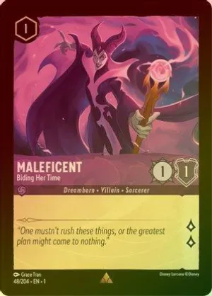 Maleficent (Biding Her Time) - 48/204 - Rare (Foil)