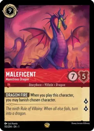 Maleficent (Monstrous Dragon) - 113/204 - Legendary