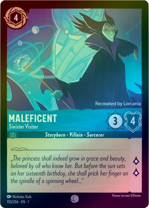 Maleficent (Sinister Visitor) - 150/204 - Common (Foil)