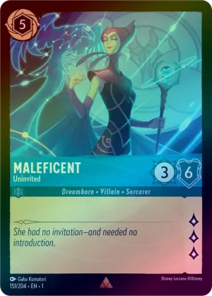 Maleficent (Uninvited) - 151/204 - Rare (Foil)