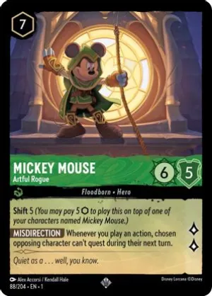 Mickey Mouse (Artful Rogue) - 88/204 - Super Rare