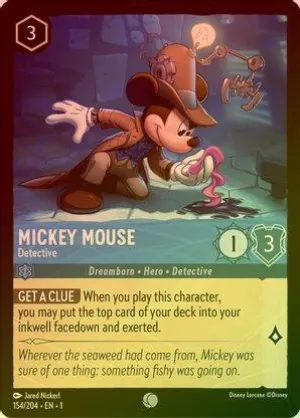 Mickey Mouse (Detective) - 154/204 - Common (Foil)