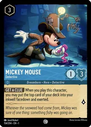 Mickey Mouse (Detective) - 154/204 - Common