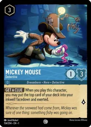 Mickey Mouse (Detective) - 154/204 - Common