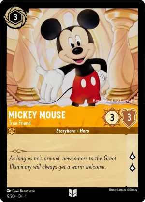 Mickey Mouse (True Friend) - 12/204 - Uncommon