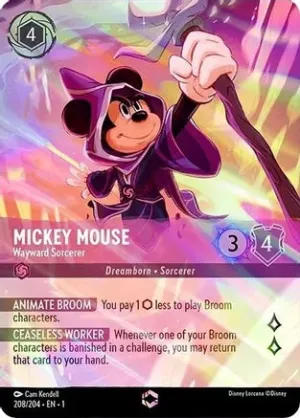 Mickey Mouse (Wayward Sorcerer) - 208/204 - Enchanted