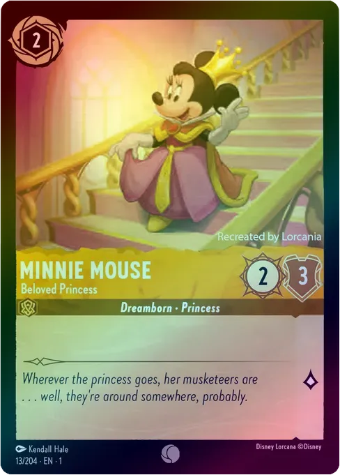 Minnie Mouse (Beloved Princess) - 13/204 - Common (Foil)