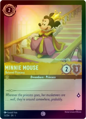Minnie Mouse (Beloved Princess) - 13/204 - Common (Foil)