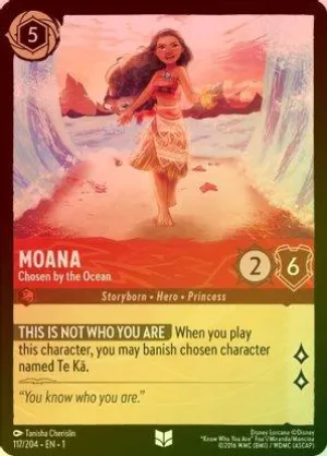 Moana (Chosen by the Ocean) - 117/204 - Uncommon (Foil)