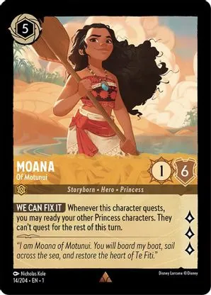 Moana (Of Motunui) - 14/204 - Rare