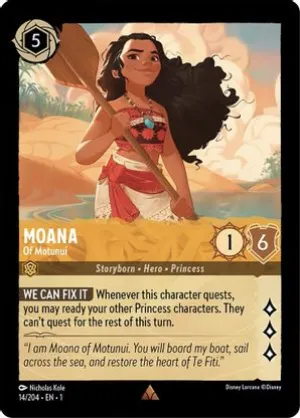 Moana (Of Motunui) - 14/204 - Rare