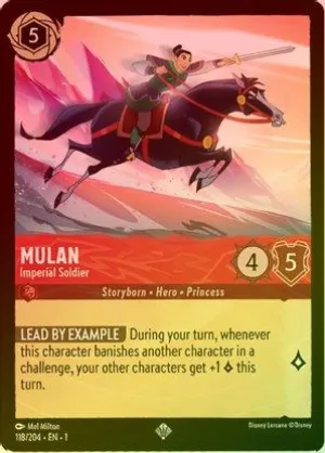 Mulan (Imperial Soldier) - 118/204 - Super Rare (Foil)
