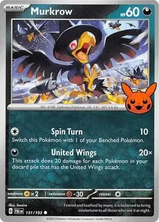 Murkrow - 131/193 - Promo (Trick or Trade BOOster Bundle)