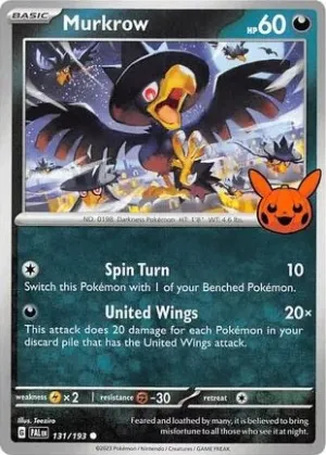 Murkrow - 131/193 - Promo (Trick or Trade BOOster Bundle)
