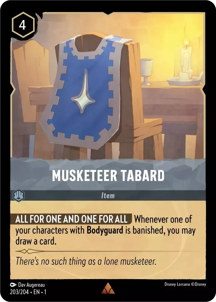 Musketeer Tabard - 203/204 - Rare