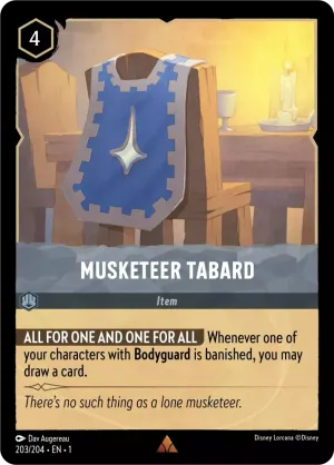 Musketeer Tabard - 203/204 - Rare