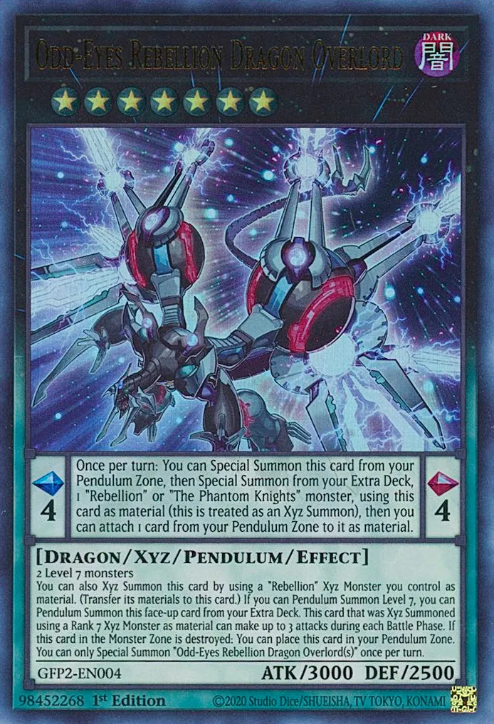 Odd-Eyes Rebellion Dragon Overlord - GFP2-EN004 - Ultra Rare - 1st Edition