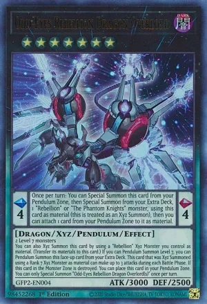 Odd-Eyes Rebellion Dragon Overlord - GFP2-EN004 - Ultra Rare - 1st Edition