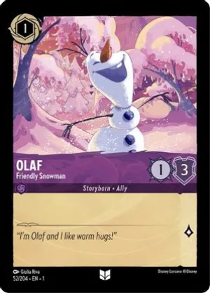 Olaf (Friendly Snowman) - 52/204 - Uncommon